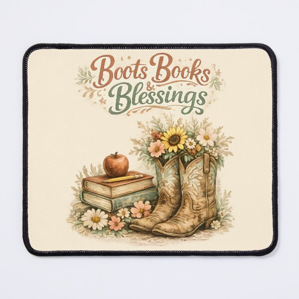 Item preview, Boots Books & Blessings Rustic Country Reading Charm designed and sold by Chic_Clip_Craft.