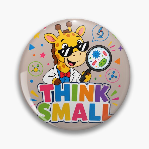 Item preview, Think Small Cute Giraffe Scientist Science Retro designed and sold by ArtdesignsA.