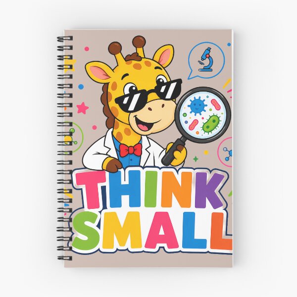 Item preview, Think Small Cute Giraffe Scientist Science Retro designed and sold by ArtdesignsA.