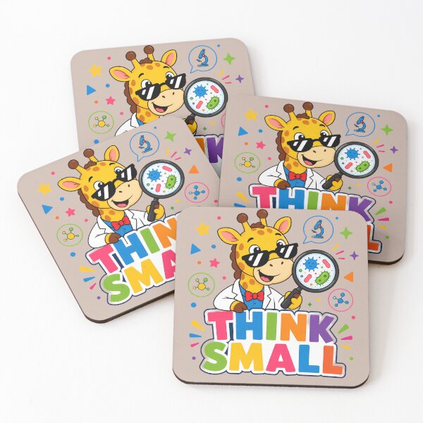 Item preview, Think Small Cute Giraffe Scientist Science Retro designed and sold by ArtdesignsA.