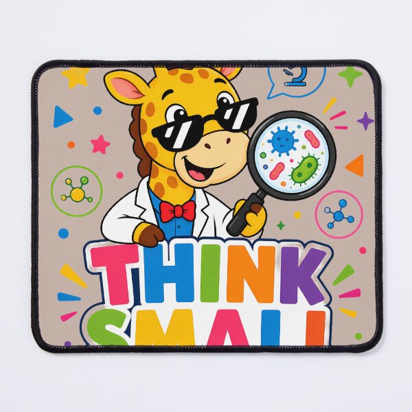 Item preview, Think Small Cute Giraffe Scientist Science Retro designed and sold by ArtdesignsA.