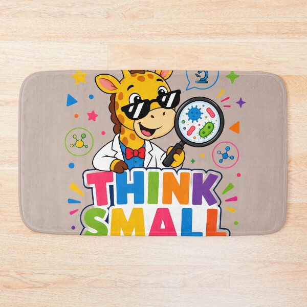 Item preview, Think Small Cute Giraffe Scientist Science Retro designed and sold by ArtdesignsA.