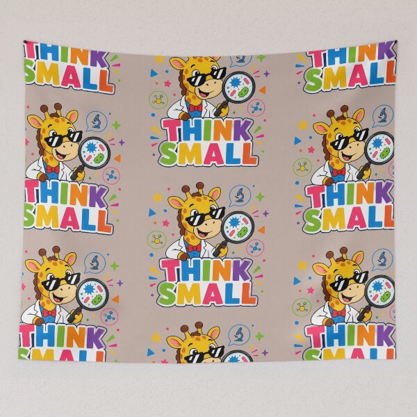 Item preview, Think Small Cute Giraffe Scientist Science Retro designed and sold by ArtdesignsA.