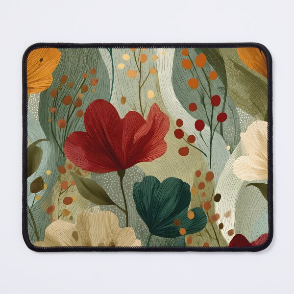 Item preview, Romantic Abstract Whimsical Organic Cororful Floral Painting Pattern designed and sold by GrinGalore.