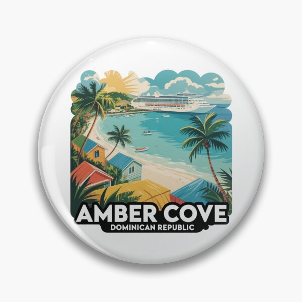 Item preview, Amber Cove Dominican Republic Tropical Travel Art designed and sold by LukaRealm.