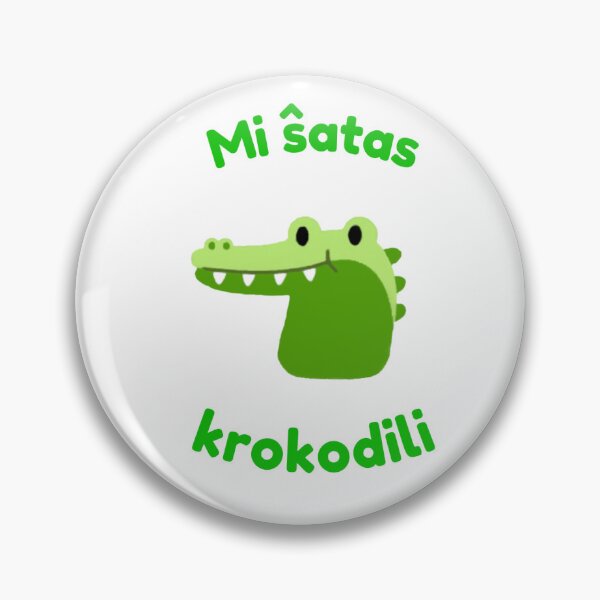 Item preview, Mi ŝatas krokodili - "I like to crocodile" in Esperanto designed and sold by LuluTestudo1.