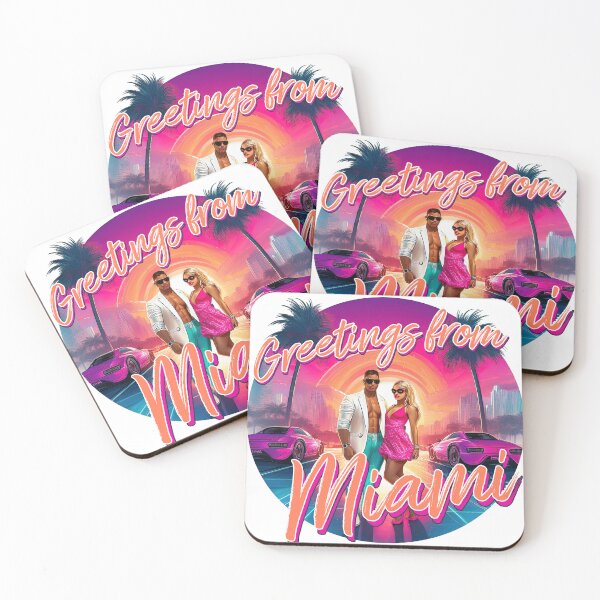 Item preview, Miami Sunsets: Synthwave Paradise designed and sold by pollosdesigns.