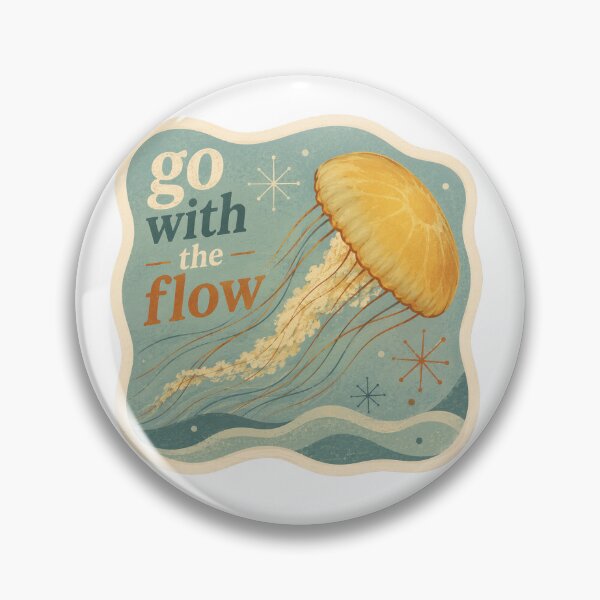 Item preview, go with the flow jellyfish designed and sold by Urbantheseus.