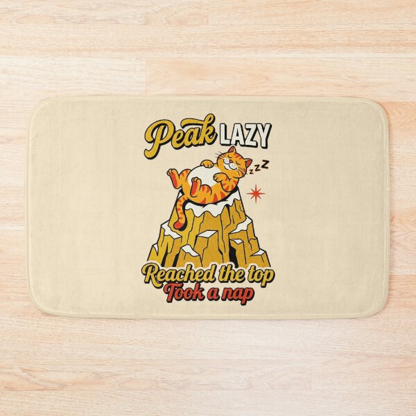 Item preview, Peak Lazy Reached The Top Took A Nap Cat Graphic — Funny Lazy Cat Humor  designed and sold by SkTee2k.