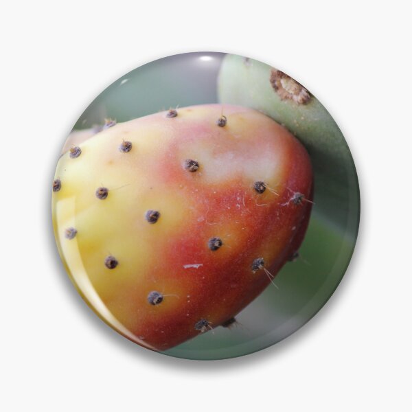 Item preview, Close-Up Of Ripe Prickly Pear Cactus Fruit On Green Opuntia Pad Macro Desert Plant designed and sold by Nmallia.