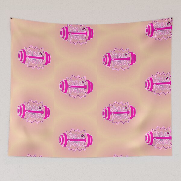 Item preview, GRL PWR Girl Power Gym Pink Fitness Bar designed and sold by AstronautMerch.