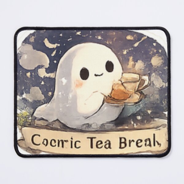 Item preview, Cute Space Ghost Drinking Tea Galaxy Aesthetic designed and sold by GUINewAlex.