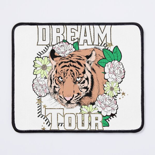 Item preview, Dream Tour Tiger Floral Wildcat Botanical Graphic T-Shirt designed and sold by Atique Creations.