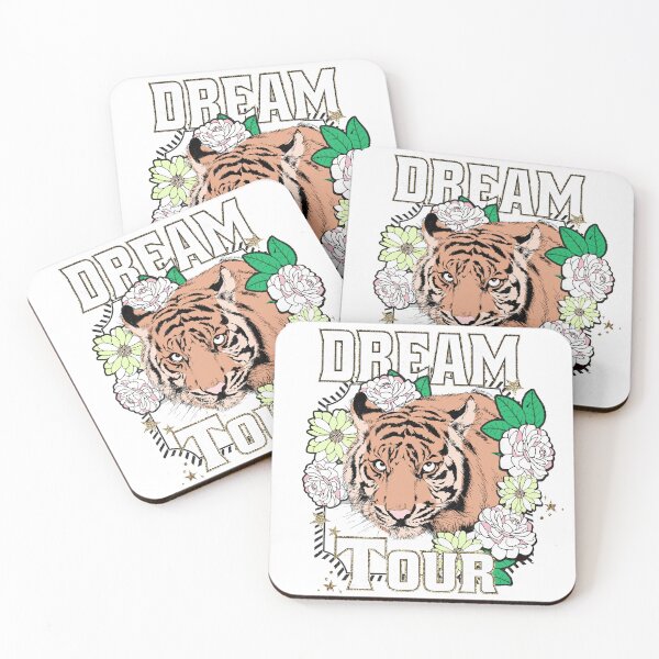 Item preview, Dream Tour Tiger Floral Wildcat Botanical Graphic T-Shirt designed and sold by Atique Creations.