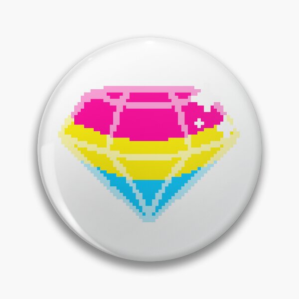 Item preview, Pixel Pansexual Diamond designed and sold by PastelRainToast.