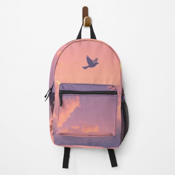 Item preview, Cute Bird Flying Over Pastel Clouds designed and sold by Faeblehoarder.