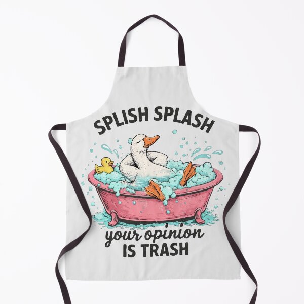 Item preview, Splish Splash Your Opinion Is Trash – Funny Duck Illustration designed and sold by AngryToro.