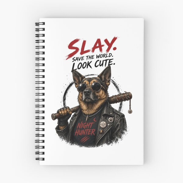 Item preview, Night Hunter Dog – Cool German Shepherd Graphic T-Shirt Design designed and sold by Newthingzy.