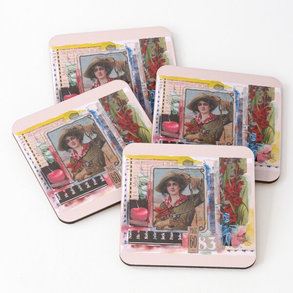 Artikelvorschau, Vintage Cowgirl Collage entworfen und verkauft von collageDP.
