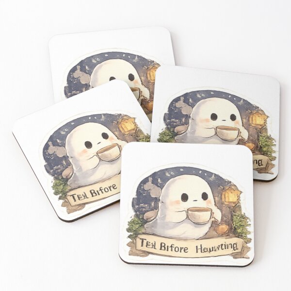 Item preview, Tea Before Haunting Cute Ghost designed and sold by GUINewAlex.