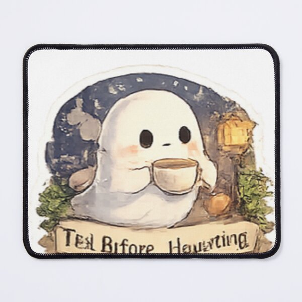 Item preview, Tea Before Haunting Cute Ghost designed and sold by GUINewAlex.