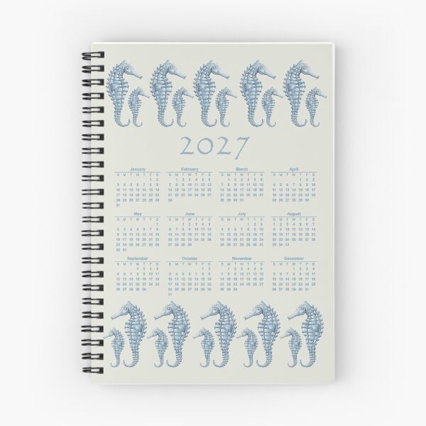 Item preview, Seahorse neutral 2027 Calendar designed and sold by LisaLeQuelenec.