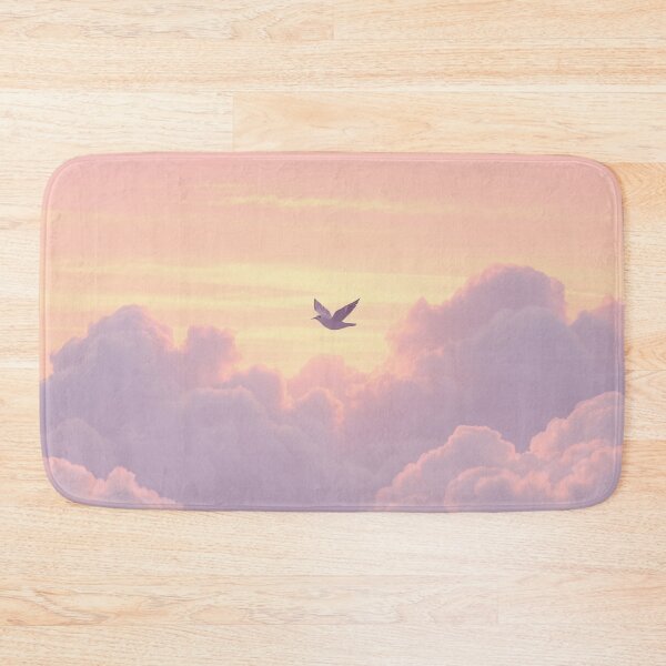 Item preview, Cozy Bird Over Pastel Clouds Quote designed and sold by Faeblehoarder.