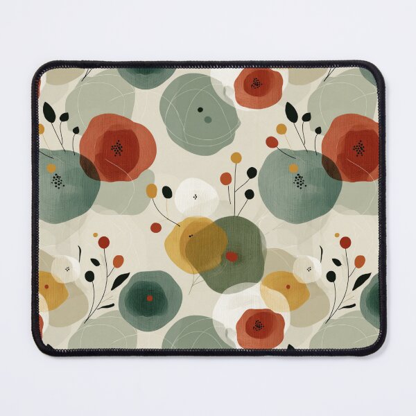 Item preview, Soft Romantic Abstract Flowing Shapes Whimsical  Floral Pattern designed and sold by GrinGalore.