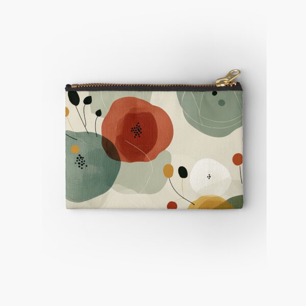 Item preview, Soft Romantic Abstract Flowing Shapes Whimsical  Floral Pattern designed and sold by GrinGalore.