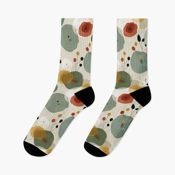 Item preview, Soft Romantic Abstract Flowing Shapes Whimsical  Floral Pattern designed and sold by GrinGalore.