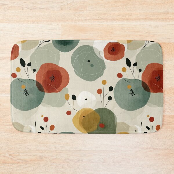 Item preview, Soft Romantic Abstract Flowing Shapes Whimsical  Floral Pattern designed and sold by GrinGalore.