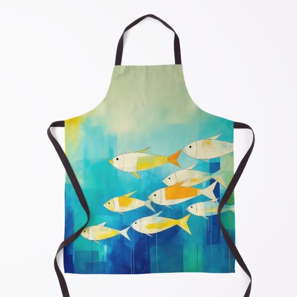 Item preview, Swimming Together – Underwater Ocean Painting designed and sold by helgekerler.
