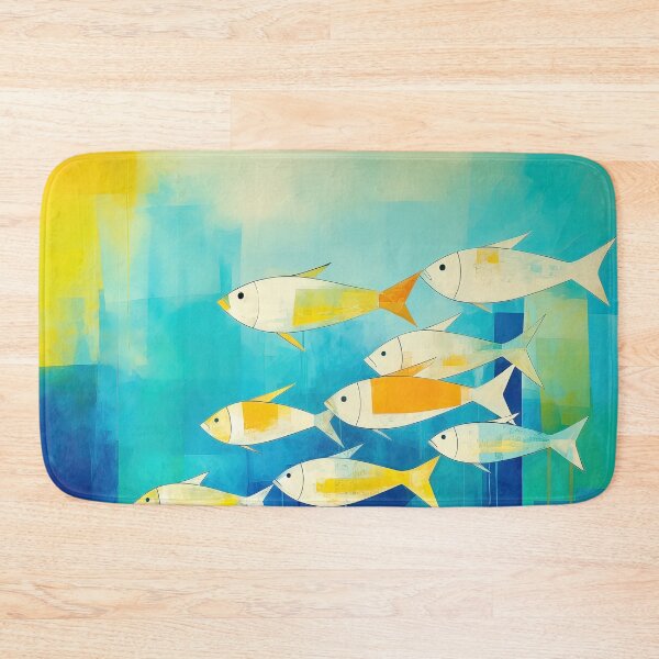 Item preview, Swimming Together – Underwater Ocean Painting designed and sold by helgekerler.