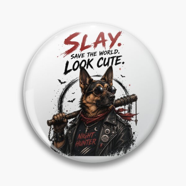 Item preview, Night Hunter Dog – Cool German Shepherd Graphic T-Shirt Design designed and sold by Newthingzy.