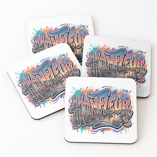 Item preview, Honfleur Harbor Graffiti Sticker designed and sold by Imaginarium of Chaos falcon88 .