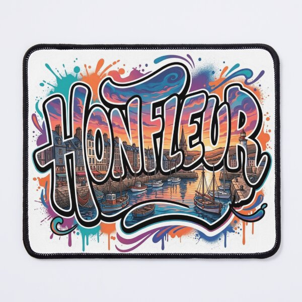Item preview, Honfleur Harbor Graffiti Sticker designed and sold by Imaginarium of Chaos falcon88 .