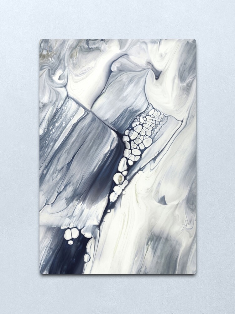 Alternate view of Niagara Falls, Abstract Fluid Painting Metal Print