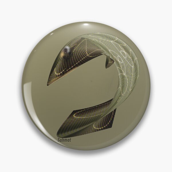 Item preview, Sahmat - Minimalist 3D Metallic Serpent Art designed and sold by SahmatArt.