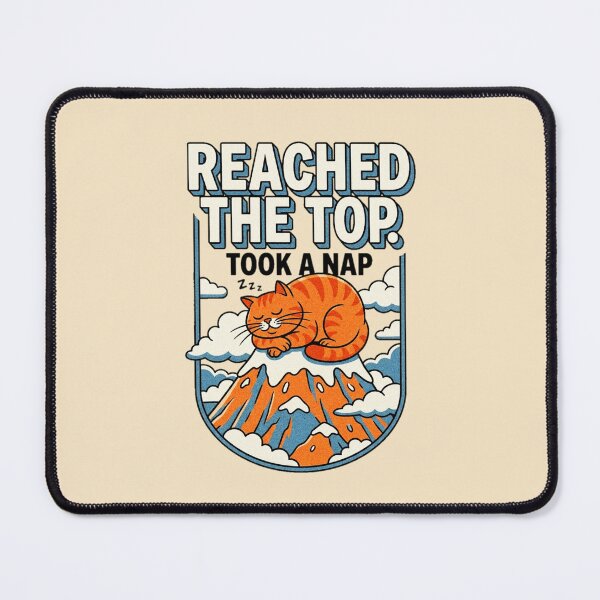 Item preview, Peak Lazy Reached The Top Took A Nap Cat Graphic — Funny Lazy Cat Humor  designed and sold by SkTee2k.