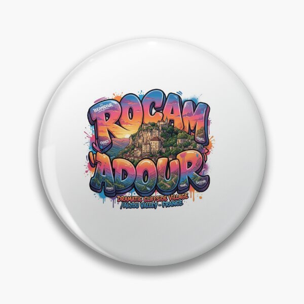 Item preview, Rocamadour Cliffside Graffiti Sticker Souvenir Summer Edition designed and sold by Imaginarium of Chaos falcon88 .