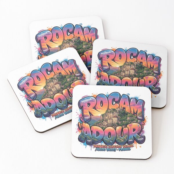 Item preview, Rocamadour Cliffside Graffiti Sticker designed and sold by Imaginarium of Chaos falcon88 .