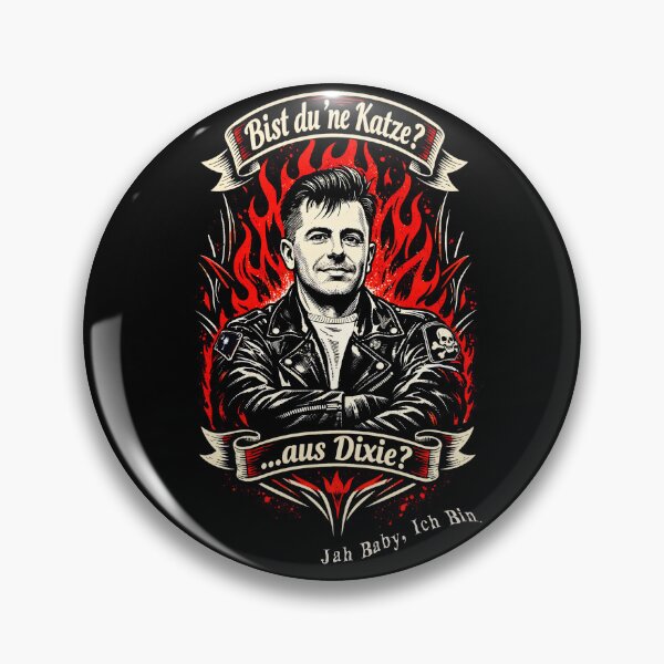 Item preview, Bist du 'ne Katze? Dixie Rockabilly Cat Art designed and sold by Larry Oates.