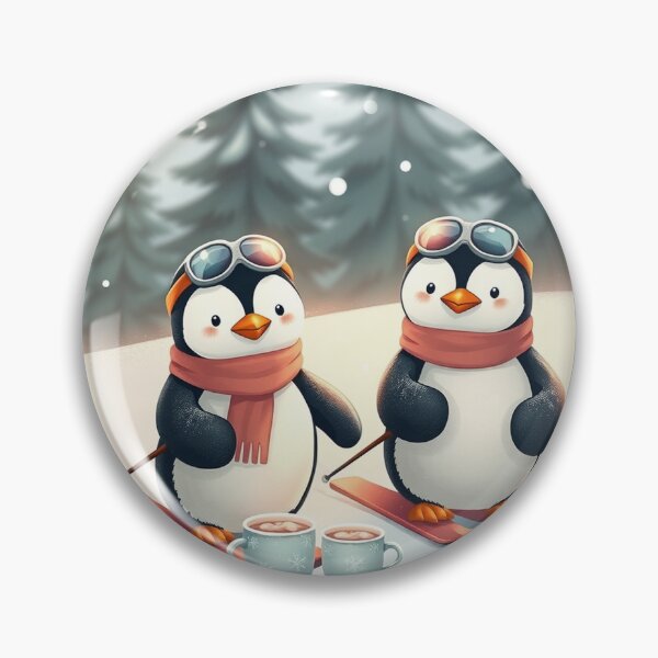 Item preview, Cute Penguin Skiing Poster designed and sold by Faeblehoarder.