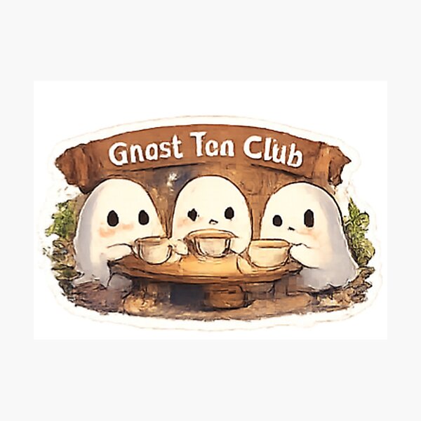 Item preview, Ghost Tea Club Cute Ghosts Meeting designed and sold by GUINewAlex.