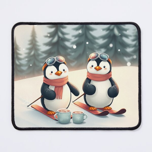 Item preview, Cute Penguin Skiing Poster designed and sold by Faeblehoarder.