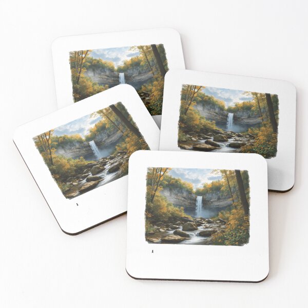 Item preview, Autumn Waterfall Nature Landscape Outdoors Enthusiast designed and sold by JonesFlora2025.