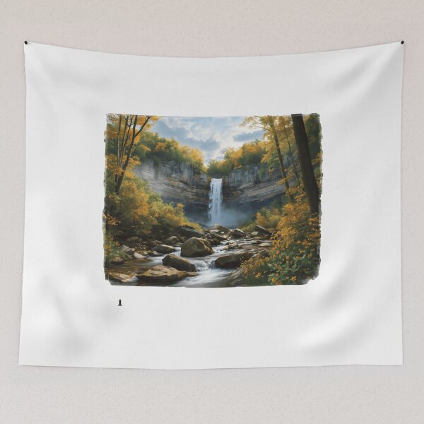 Item preview, Autumn Waterfall Nature Landscape Outdoors Enthusiast designed and sold by JonesFlora2025.