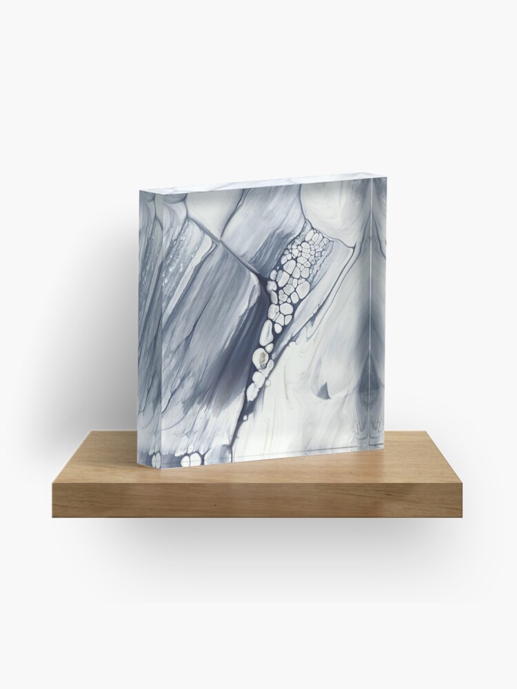 Thumbnail 1 of 5, Acrylic Block, Niagara Falls, Abstract Fluid Painting designed and sold by PrintsProject.