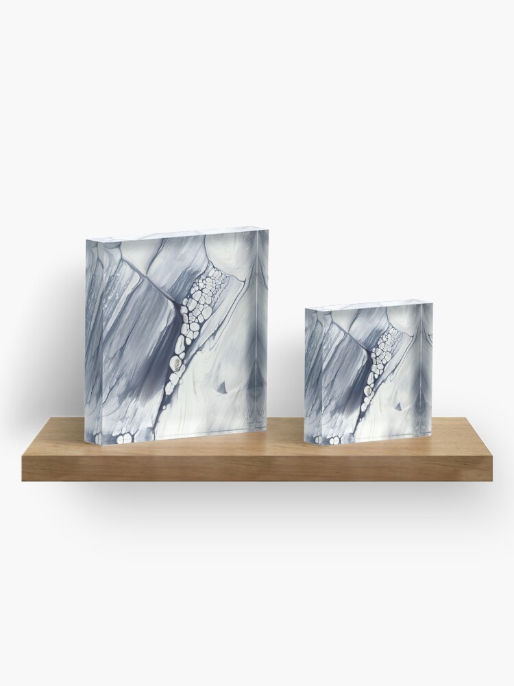 Thumbnail 4 of 5, Acrylic Block, Niagara Falls, Abstract Fluid Painting designed and sold by PrintsProject.