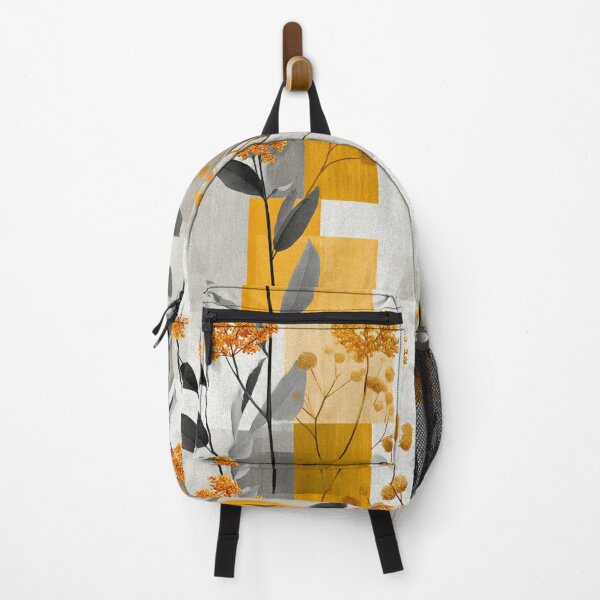 Item preview, Soft Romantic Abstract Botanical Gray Turmeric Pattern designed and sold by GrinGalore.